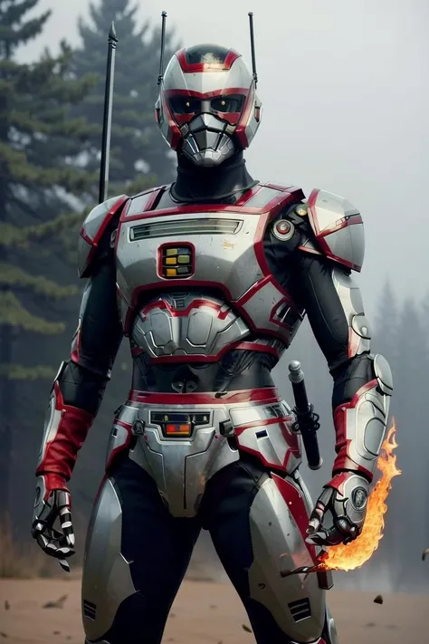 JaspionQuiron character, cinematic, (intricate:1.4), high quality, intricate details, low contrast,  explosion, fire, electricity, lightning,
(best quality:1.33), (masterpiece:1.42),(detailed:1.15),Dappled Light, analog style, cinematic light, side lighting,  best shadow, RAW, (Dutch angle:1.1), photoshoot of
1boy, helmet, tokusatsu, armor,  solo, upper body, sword, holding sword, energy sword, weapon,  glowing eyes, yellow eyes, glowing, motorcycle,
<lora:quiron_Jaspion_v1_Lora:0.8> <lora:HardSurface_beta:0.5>