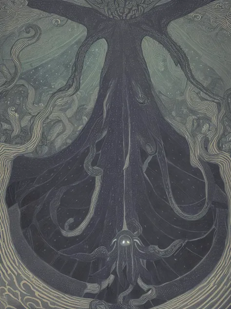 <lora:fidus_v2_7200:1>, (fidus style:1.3), (tentacle god hanging down from the ceilings of the sky, galaxy, cthulu, massive artwork, lithography, fidus style:1.3), masterpiece, awardwinning, trending on artstation, best quality