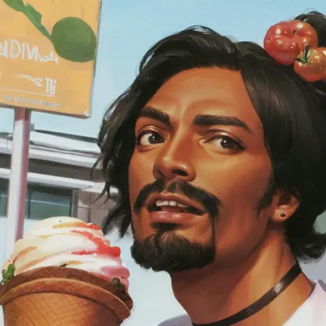 tomato, ice cream,
food, art,
masterpiece, best quality, cinematic, masterpiece, best quality, high quality, extremely detailed, surreal, snoop dogg,