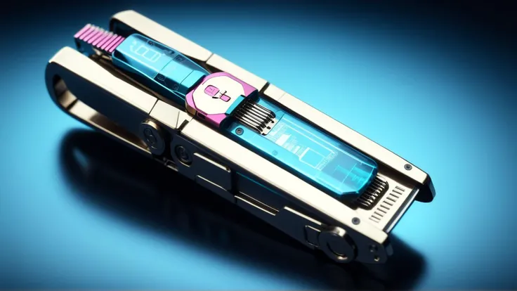 <lora:CyberpunkWorldXL:1>CyberpunkWorld Nail clipper, cyberpunk, sci-fi, tech, 24mm, (analog, cinematic, film grain:1.3), Bokeh DOF, (Masterpiece:1.3) (best quality:1.2) (high quality:1.1)