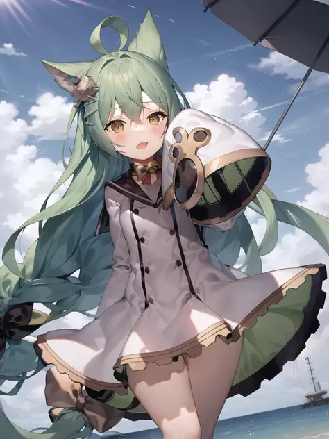 akashi_\(azur_lane\),1girl, solo,sea,
