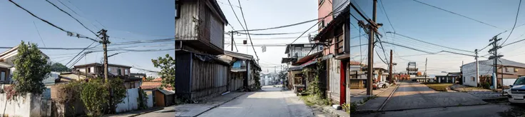(otherworldly, otherworldly atmosphere, otherworldly appearance), highly insanely detailed, masterpiece, top quality, best quality, highres, 4k, 8k, RAW photo,
outdoors, no humans, <lora:0180 Messy urban village_v1:1>, ruanyi0180, utility pole, power lines, clothesline, official art, (fantasy world)