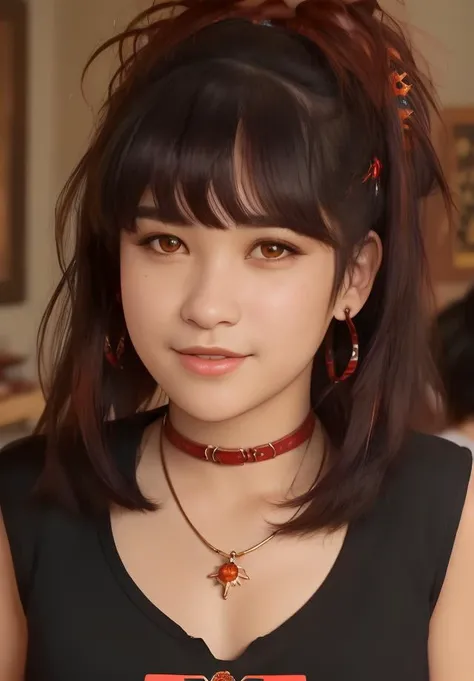 masterpiece, best quality, high quality, <lora:Lalaine V1:1>, Lalaine wearing grunge style clothing, detailed face, realistic, upper body