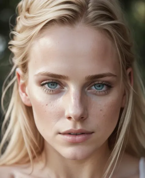 angel, armor gold (masterpiece, best quality, high resolution:1.4), 1girl, angel, skin pores texture, Hair blonde, HD , Photography, , cinematic, full Body, Realistic, (8k, RAW photo, best quality, masterpiece:1.2), (realistic, photo-realistic:1.33), best quality, detailed eyes blue, cute,natural lighting, depth of field, film grain, wrinkled skin, sharp, detailed and realistic portrait of a woman ,(freckles:0.5) , outside, wearing a white t shirt, staring at camera, chapped lips, soft natural lighting, portrait photography, magical photography, dramatic lighting, photo realism, ultra-detailed, intimate portrait composition, Leica 50mm,