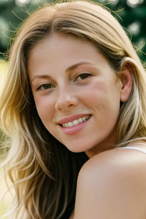 RAW photo, close up of alessia marcuzzi with a smile on her face, 8k uhd, dslr, soft lighting, high quality, film grain, Fujifilm XT3 <lora:alessiamarcuzzi2:0.95>
