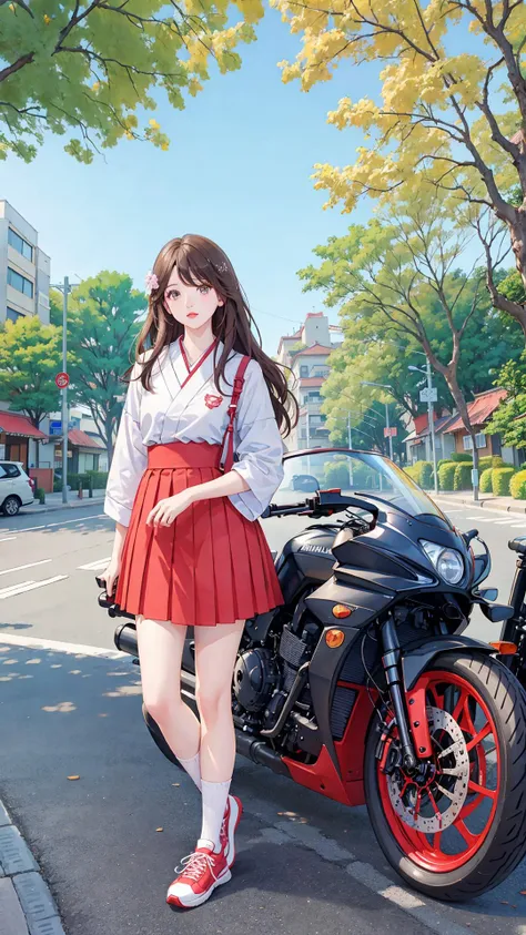 dreamlikeart,(ins style: 1.5), (masterpiece), 8k wallpaper, illustration, 1 girl, (single player: 1.5), (red perm), (hair decoration), sitting on the side of the road, in the old town, (real street view: 1.4), [warm light], (dilapidated and complex street scene), (frigid face: 1), [Japanese student uniform | top], [Japanese student skirt], (bell mouth), (rich colors), [jeans ], (sneakers), [clear Japanese background], [japanese street shop], [(gaze)|(horizontal angle of view)], (dynamic angle), (light), (daytime: 1.3), [(background clearly visible )|(complicated Japanese street scene)], (quiet atmosphere), (peaceful), [(quiet)|(considerate)], (exquisite face), (detailed face), (special, the most good aesthetic, new, latest, best quality, masterpiece, very detailed, anime:1.2), ulzzang-6500-v1.1, <lora:girlhandfix:0.3>, <lora:画风 唯美Samia:0.5>, <lora:chilloutmixss_xss10:0.5>



