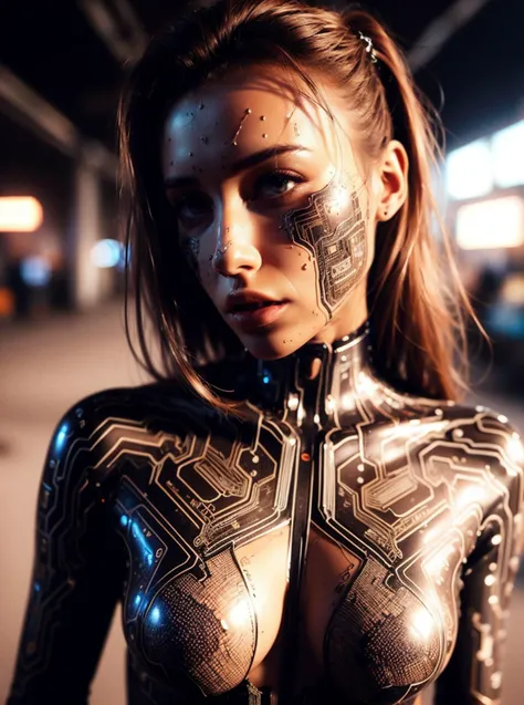 RAW photo, portrait 1girl, supermodel, posing, beautiful face, long red hair, white bodysuit, glitches, (digital glitching:1.2), complex cyberpunk street background <lora:GlitchFashion:0.65> GlitchFashion, 8k uhd, dslr, soft lighting, high quality, film grain, Fujifilm XT3, (intricate details:0.9), (hdr, hyperdetailed:1.2)