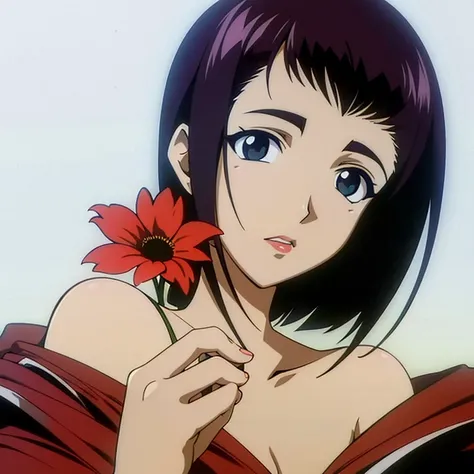 1girl, fey valentine, flowers