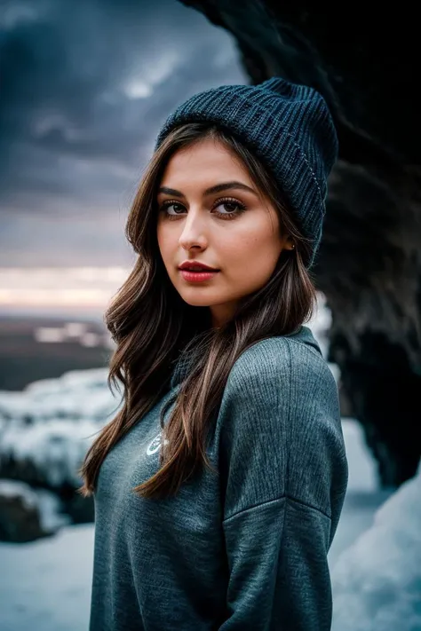 photo of fit photo of fit (El1z41b4rr4-135:0.99), a beautiful woman, perfect hair, (modern photo), wearing a (crew neck sweatshirt:1.2) and jeans with jewelry, portrait, 85mm, (analog, cinematic, film grain:1.3), (Cloud City, City suspended in a gas giant's clouds offering atmospheric views.), detailed eyes, professional pose, painted lips, (epiCPhoto), (looking at viewer:1.1), jewelry, (cinematic shot:1.3), (natural lighting, lit from above), <lora:add_detail:0.5>, a beautiful woman, perfect hair, (modern photo), Fair Isle knit hat, portrait, 85mm, (analog, cinematic, film grain:1.3), (Frozen Planet Ice Caverns, Planet of vast ice caverns, frozen waterfalls, and frosty chambers.), detailed eyes, seductive pose, painted lips, (epiCPhoto), (looking at viewer:1.1), jewelry, (cinematic shot:1.3), (natural lighting, lit from above), <lora:add_detail:0.5>