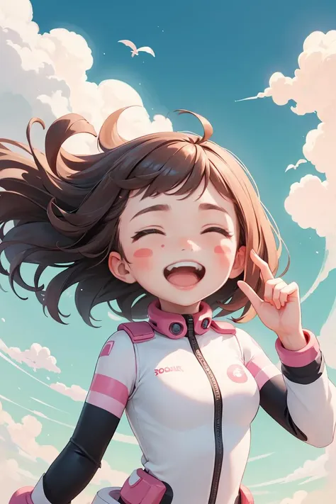 1 girl, solo, running, Gray Track Top, pink shorts, ponytail, athletic build, dynamic brushstrokes, fluid movement, capturing the essence of her athleticism and energy, using light colors and soft tones to create a dreamy and ethereal atmosphere, portraying the motion and grace of running, showing the wind blowing her ponytail and clothes, and the scenery of her surroundings. outdoors, detailed background, Modern metropolis,