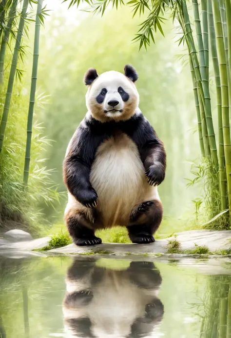 ((best quality)), ((masterpiece)), ((detailed)), (8K), (Astounding), ((Breathtaking)), Panda, Bamboo, Bear, Original photo, Unprocessed photo, Reflected illumination, Mirror reflection, Indirect lighting, Nifty fifty, Natural field of view,
<lora:faces_v1:1> <lora:sd_xl_offset_example-lora_1.0:1>