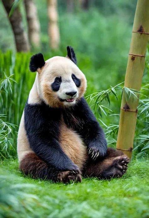 ((best quality)), ((masterpiece)), ((detailed)), (8K), (Astounding), ((Breathtaking)), Panda, Bamboo, Bear, Original photo, Unprocessed photo, Reflected illumination, Mirror reflection, Indirect lighting, Nifty fifty, Natural field of view,
<lora:faces_v1:1> <lora:sd_xl_offset_example-lora_1.0:1>