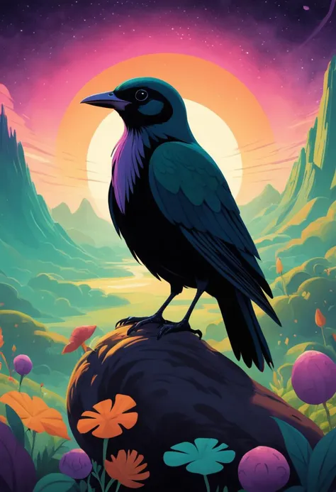 American Shot of Avian Cape of Poison, Dark Matter Realm, Anime in Mary Blair style, Idyllic, Eerie, masterpiece, trending on artstation, Polychromatic Colors,
<lora:faces_v1:1> <lora:sd_xl_offset_example-lora_1.0:1>