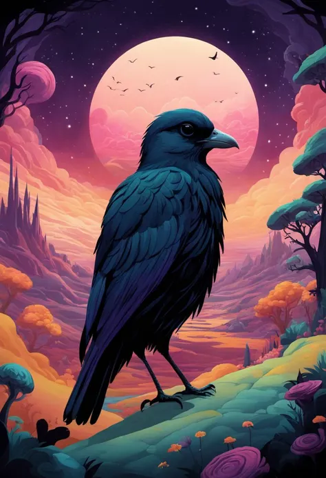 American Shot of Avian Cape of Poison, Dark Matter Realm, Anime in Mary Blair style, Idyllic, Eerie, masterpiece, trending on artstation, Polychromatic Colors,
<lora:faces_v1:1> <lora:sd_xl_offset_example-lora_1.0:1>