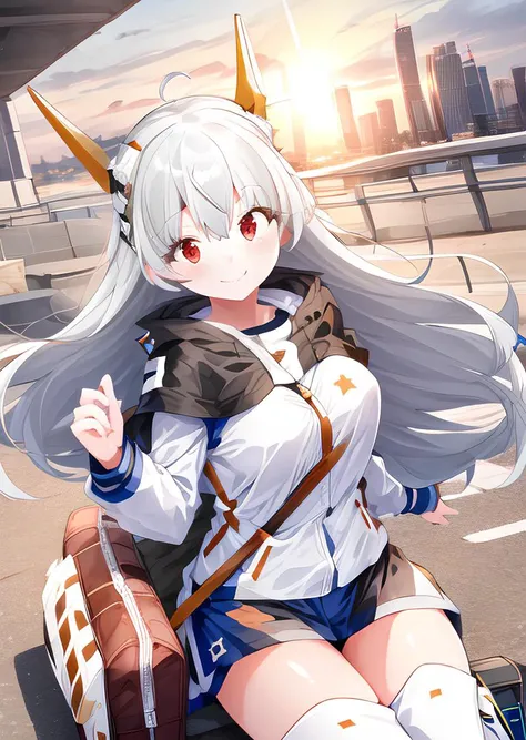 Dark color depiction、(masterpiece, Highest quality:1.2), alone, One girl, umpd gold ship, pillbox hat,Red dress,No sleeve, White Pantyhose, White gloves、boots, Horse tail,、grassland、Nature、blush、smile、Feel the wind、summer、Sunset、Cowboy Shot、(Huge breasts:1.4)、Nipples are visible、Clothes are see-through、peace sign、From the side