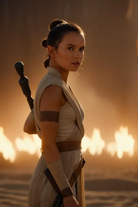 cinematic film still rey, scavenger, battlestick, at kamino <lora:Rey_XL:0.8> . shallow depth of field, vignette, highly detailed, high budget Hollywood movie by barry jenkins, bokeh, cinemascope, moody, epic, gorgeous, film grain, grainy