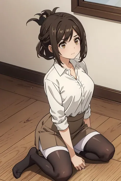 masterpiece, highest quality, High resolution, Venus 1, 1 girl, masterpiece, highest quality, High resolution, Nobara kugisaki, short hair, orange hair, brown eyes, (black jacket:1.2), button, long sleeve, black skirt, high waist skirt, Bedroom, On the bed, bed, bed, bedroom, spread your legs, panty shot, wedgie in underwear, (from below:1.5), Panty shot, realistic skin, shiny skin, shiny skin, sweaty feet, Skirt up, (white panties:1.5), highly detailed face, perfect sentence, Detailed CG, (perfect hands, perfect anatomy), (embarrassed look:1.5),