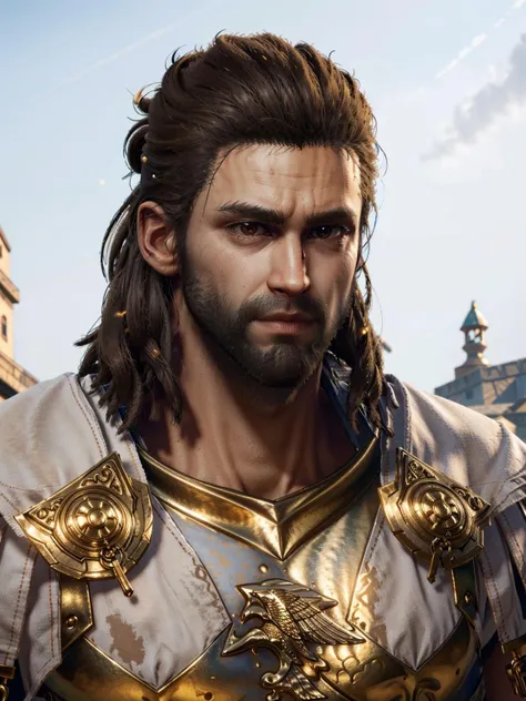 semi deus grego Aquiles, ultra realista, 8k