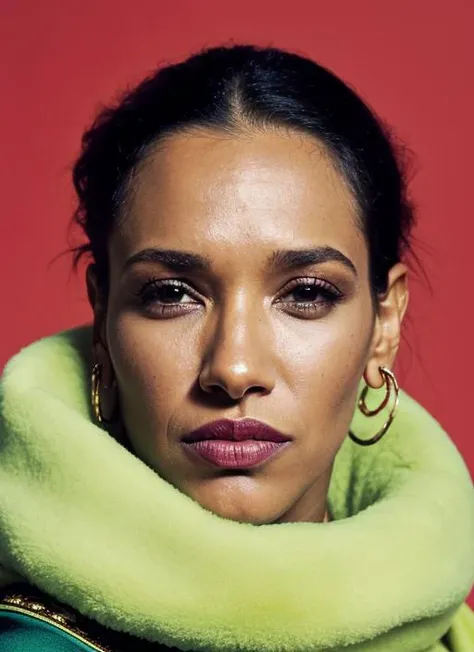 close up portrait of sks woman , by Flora Borsi, style by Flora Borsi, bold, bright colours, ((Flora Borsi)), by Annie Leibovitz, <lora:locon_candicepatton_v1_from_v1_64_32:1>