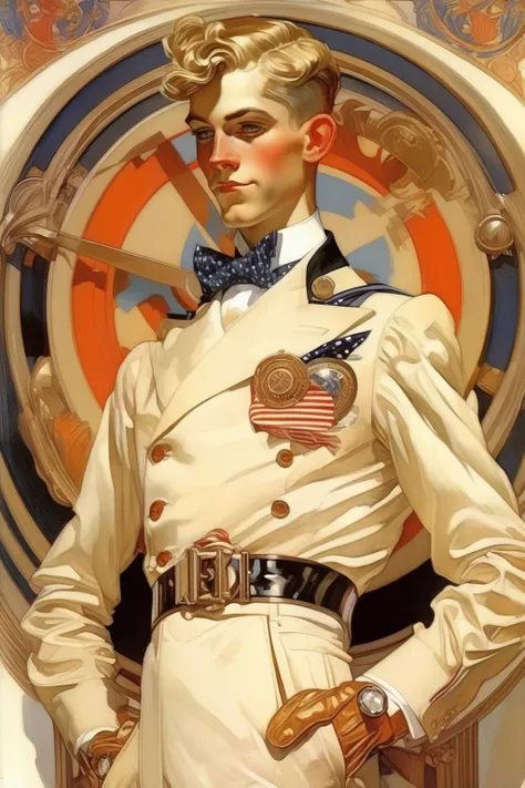 <lora:J.C. Leyendecker Style:1>J.C. Leyendecker Style - artwork by J.C. Leyendecker