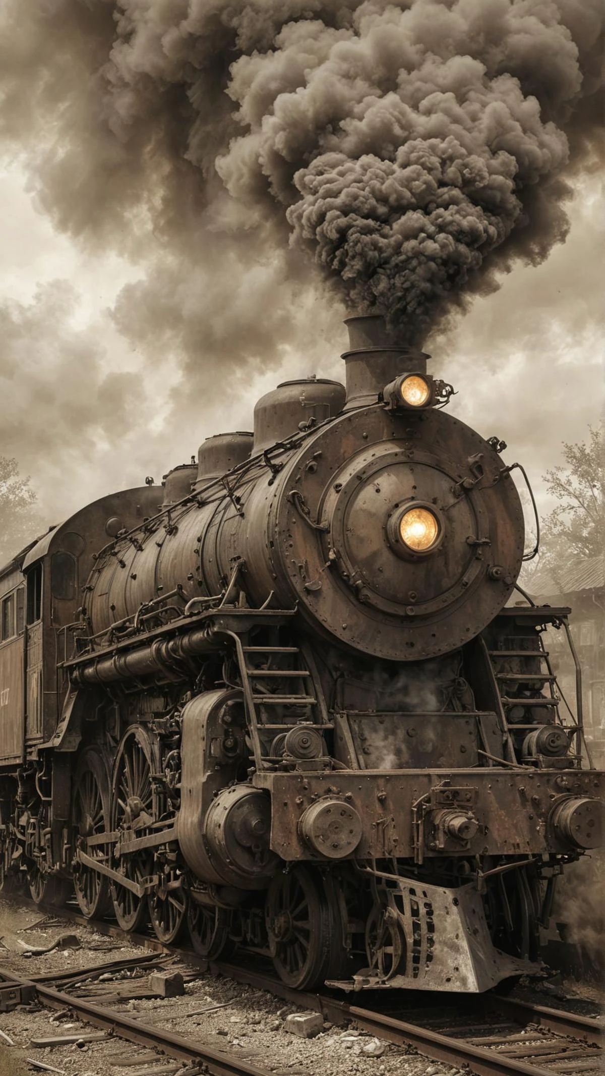 sketch, sepia tones, detailed drawing of a vintage steam locomotive, intricate details, billowing smoke, weathered textures, nostalgic feel, hand-drawn lines, artistic shading, historical significance
(masterpiece, award winning artwork)
many details, extreme detailed, full of details,
Wide range of colors, high Dynamic
<lora:add-detail-xl:1>
<lora:WildcardX-XL-Detail-Enhancer:0.9>
<lora:zavy-cntrst-sdxl:0.245> dark, chiaroscuro, low-key
<lora:RMSDXL_Creative:0.24>
<lora:dvr-lnds-sdxl:0.22> dvr-lnds-sdxl