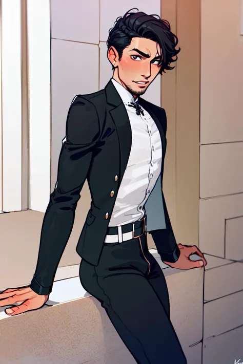 <lora:IncaseV1:1>Incase, (1boy), portrait of a man, fancy suit, stylish pose, (solo), photoshoot