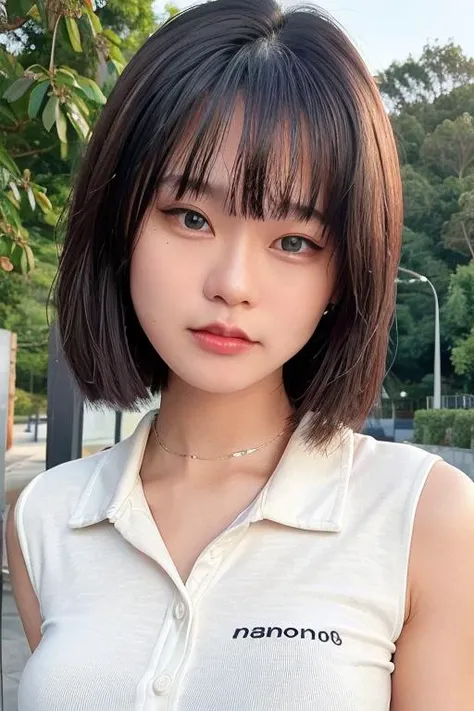 Kpop idol who has brown short hair