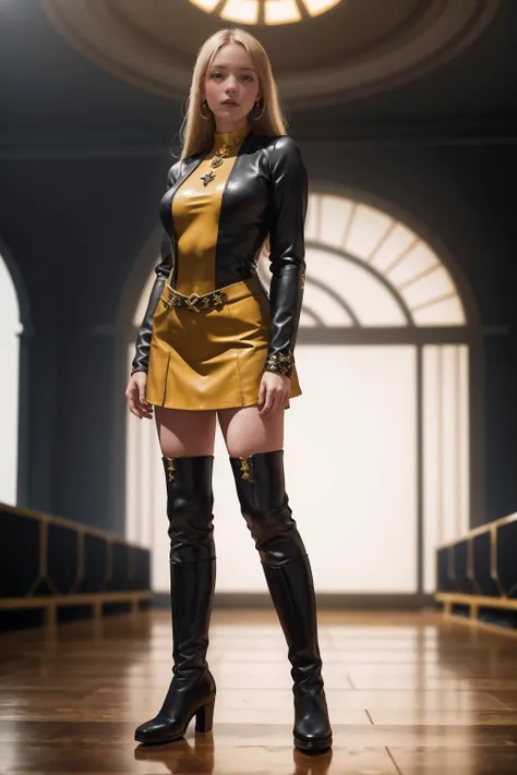 8K,highres,absurdres,masterpiece,best quality,original,extremely detailed CG,extremely detailed wallpaper,perfect lighting,<lyco:GoodHands-beta2:1>,1girl,blurry_background,looking_at_viewer,standing on the stage,
<lora:Magik V3:0.6>,Magik,Illyana Rasputin,high_heel_boots,