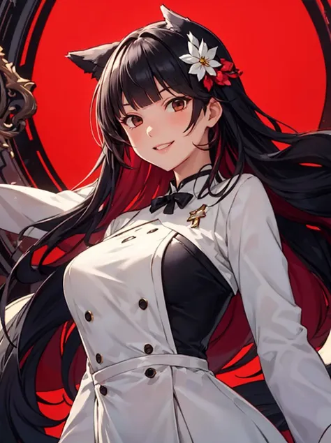 fantasy anime, , depth of field, Masterpiece, , , intricate, hyper detailed, , bokeh, high resolution, sharp detail, best quality,
portrait, 1girl, black hair, floating hair, looking at viewer, , , , , , , , , hair ornament, , , dynamic pose, , evil smile, wide pelvis, in palace, standing in wide stance,
<lora:takao_azurlane:0.4> takao_azurlane