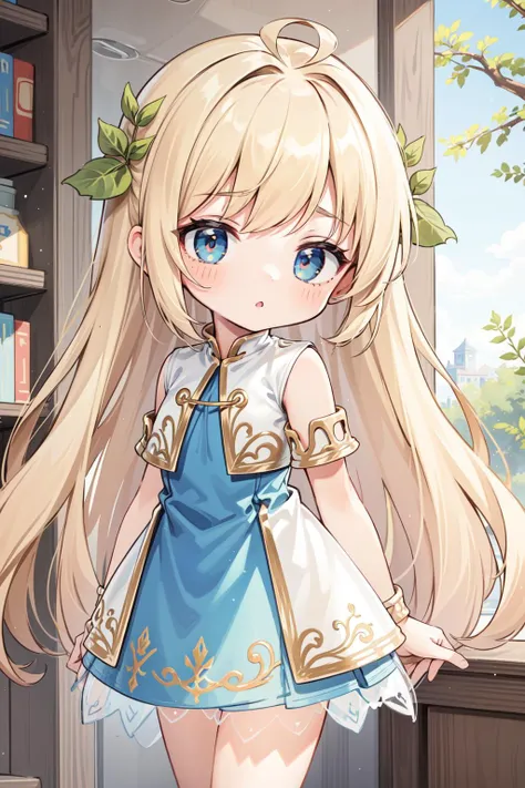 (Masterpiece:1.4), (best quality:1.2), <lora:mercedes_maplestory-000010:0.8>, chibi mercedes, 1girl, chibi, dress, blonde hair