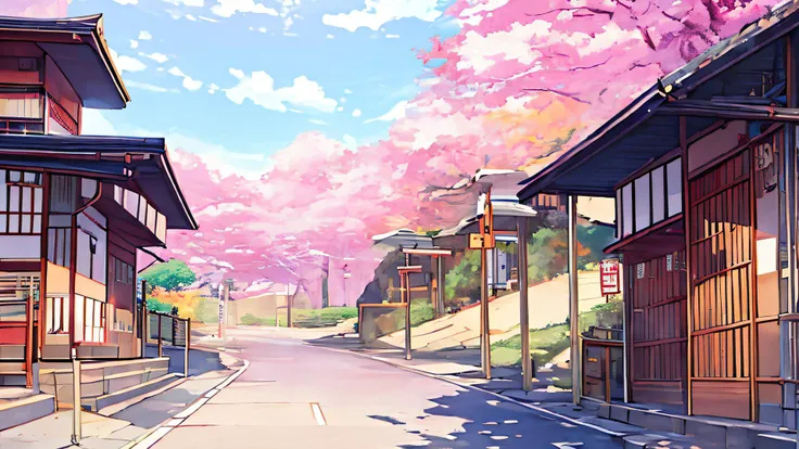 niji_vn_bg, no humans, <lora:niji_vn_bg:1>, detailed, beautifull, visual novel, street, road, japanese road, anime, simple background, outside,