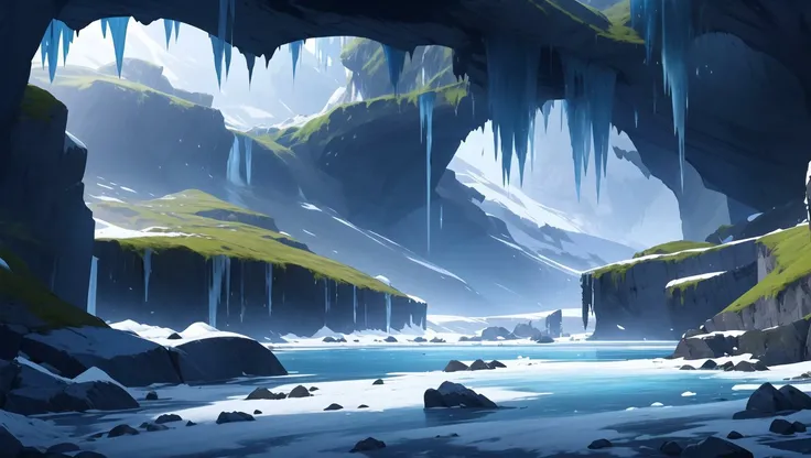 <lora:niji_vn_bg:1>, niji_vn_bg, no humans,
Hills covered in greenish ice with caves, frozen landscape, Dungeons and Dragons style, high fantasy, ulta detailed + highly detailed, realistic, dramatic lighting, cinematic, 8k, ar 16/9