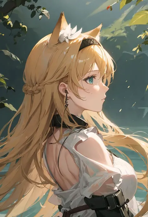 {safe:1.10}, best quality, masterpiece, highres, solo, {horn_arknights:0.90}, profile, from_side, upper_body