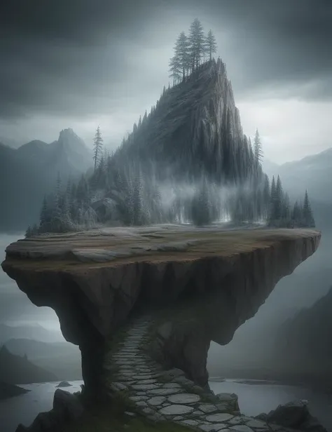 scenery, Landscapes, Stonepunk, Mystic, Anti-Aliasing, RenderWare engine, Stark, Double Exposure Photography, Digital Art