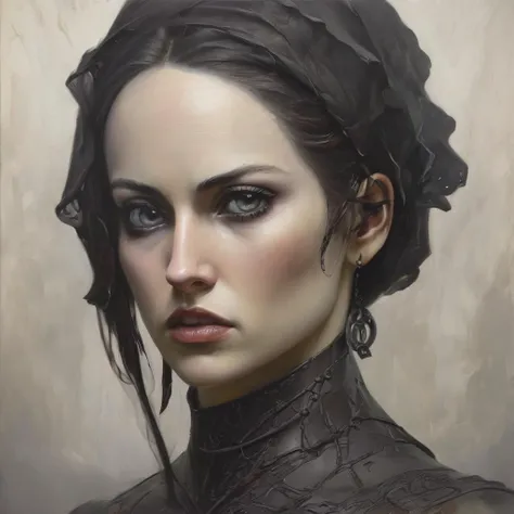 score_9, score_8_up, score_7_up, score_6_up, dynamic angle, mean girl, a gothic girl with pierced nose, black hair, intense eyes, detailed face, beautiful detailed lips, extremely detailed facial features, dark clothing, moody expression, dramatic lighting, dark fantasy, dark art, dark gothic, dark victorian, cinematic lighting, dramatic shadows, deep chiaroscuro, dramatic contrast, muted colors, cinematic composition, photorealistic, 8k, highest quality, masterpiece, intricate details, hyper realistic, cinematic, highly detailed, award winning illustration
