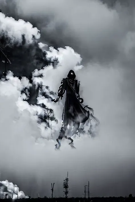 A malevolent entity shrouded in a cloud of pestilence, swarms the workers quarters, like locusts during the rapture