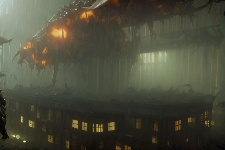 A malevolent entity shrouded in a cloud of pestilence, swarms the workers quarters, like locusts during the rapture