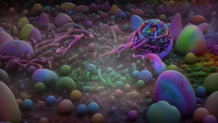 (panosstyle, 1977 science fiction movie, 'crystal disease outbreak' screenshot, grainy 35mm film, photorealism fine details), bizarre ((medical examination room setting, contagious android colonist wearing (space suit, transparent chrome helmet, huge bulging round eyes), laying on autopsy table)), mutating rapidly, body horror, (colorful bright sores), ((bursting rainbow crystal pustules, colored dripping pus, andromeda strain)), rainbow hue, ((sparkling bright bokeh)) <lora:panoscosmatos:0.8> <lora:bodhor:0.3>