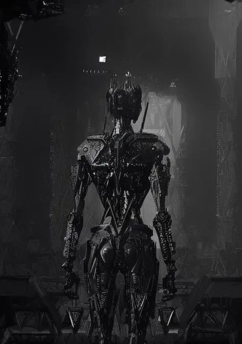 One Woman, Lily Collins, Sitting, Cyborg, ((Masterpiece), (Best Quality), (Super Detail), Fantasy, Science Fiction, Horror, , Alien, Sad Face, HRIGGER HNSRDLF-STYLE INTRICATE BIOMECHANICAL DETAILS MASTERPIECE, , DARK ROOM, DIM LIGHT , FRONT VIEW,((Photorealistic, 1970s film, 35mm, Film particles ))