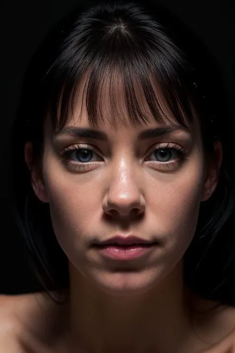 DEN_sabrina_alexis,
(headshot:1.1) portrait on a plain black background, (headshot:1.2), face focus, intricate (beautiful eyes:1.2), (wide open eyes:1.1), Big eyes,  clean photo, circle lighting, high contrast,
bokeh, f1.4, 40mm, photorealistic, raw, 8k, textured skin, skin pores, intricate details  <lora:epi_noiseoffset2:1>, epiCRealism