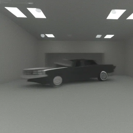 (((car) )in scrbackrooms), bad quality recording from old vhs camera with glitches and noise, chromatic abberation, horizontal scan lines, tone mapped