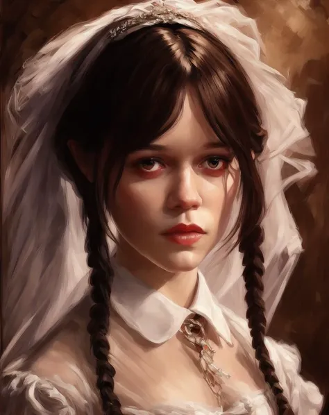 <lora:JennaOrtegaDogu2.1:.9> portrait photo of jenort, digital art by andrew atroshenko, very detailed, realistic, figurative painter, fineart, impressionist, by mondrian, by john singer sargent , by Jeremy Mann <lora:AndrewAtroshenko:1>