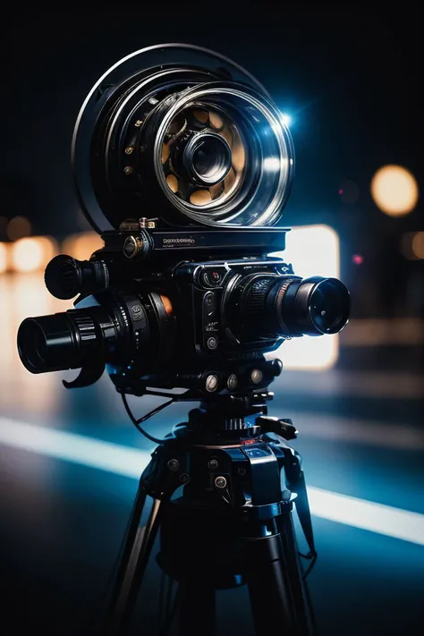 (Cinematic dreamer, human-film reel fusion:1, frames of existence flickering in motion, stories projected through the soulâs lens, directing sagas in theaters of reality.)