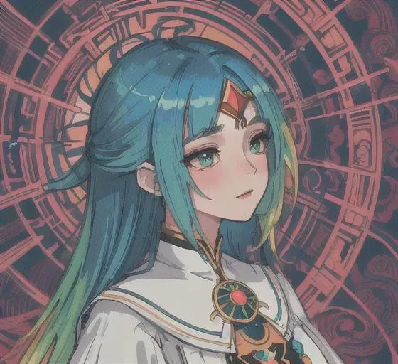 (masterpiece, top quality, best quality, official art, beautiful and aesthetic:1.2), extremely detailed,high quality,highres, 16K,RAW,ultra highres,ultra details, finely detail,an extremely delicate and beautiful,extremely detailed,real shadow,
fashion photography portrait of indian girl with blue hair, in lush jungle with flowers, 3d render, cgi, symetrical, octane render, 35mm, bokeh, 9:16, (intricate details:1.12), hdr, (intricate details, hyperdetailed:1.15), (natural skin texture, hyperrealism, soft light, sharp:1.2), detailed, sunlight passing through foliage,
(1girl:1.3),(traditional dress:1.2), (shiny skin), (many colors:1.4), upper body, (dynamic pose), wonder woman,
anime highly detailed painted award winning glamour paintting.wonderful painting.art style,stylized, (fractal art:1.2).colorful.highest detailed.(zentangle:1.2).. (abstract background:1.5)