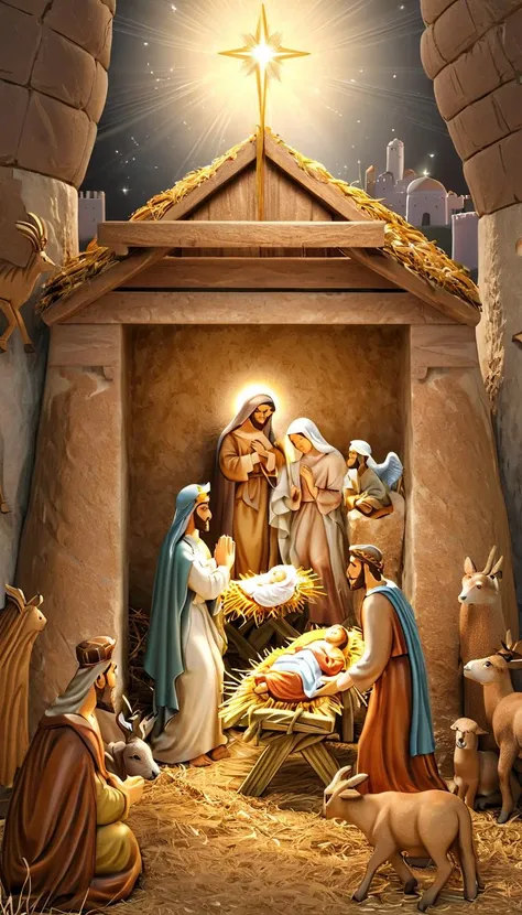 breathtaking Nativity Scene, scenery, detailed background, masterpiece, best quality, high quality, absurdres <lora:nativity_scene_xl_v1:1> . award-winning, professional, highly detailed