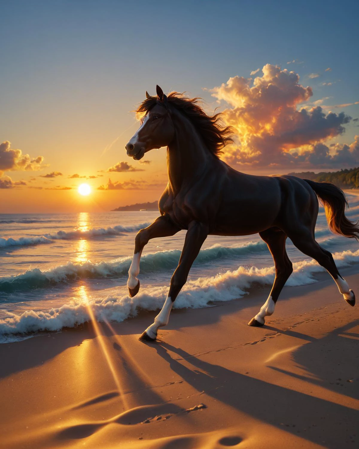 score_9, score_8_up, score_7_up, intricately detailed, rating_safe,
<lora:WMDiscovery93_Style-000008:0.8>,
1boy(feral furry, beautiful, black stallion, running, movement lines, side view, joyful, happy, full body), ireland, trail in the sand behind the horse, beautiful beach, galloping along the edge of the ocean, sunrise, epic lighting, foam, waves, morning, sunshine, low angle viewpoint, epic lighting, depth of field, detailed background,
<lora:ral-chrosc-clr:0.7>, ral-chrosc-clr,
<lora:xl_more_art-full_v1:0.4>,
<lora:add-detail-xl:0.4>