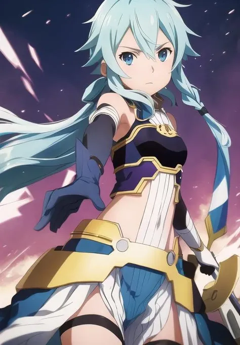 <lora:Solus_SAO_A:0.8>, Solus_SAO_A, sinon, attack, flying, bow, (acclaimed, alluring, captivating, exciting, gorgeous, striking:1.3), (highly detailed, high quality:1.3)