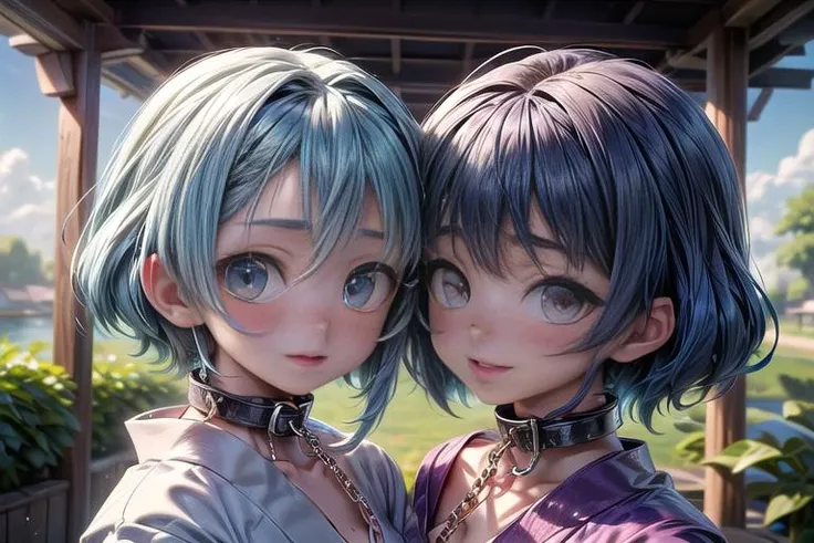(masterpiece,8k, super high res,highly detailed:1.8), (AS-Adult:1.5),(fantastic artistic depiction of horny cute yamato nadeshiko 40 years old mom and 20 years old milf daughter:1.6),
beautiful,
(nature scene, mystical serene athmosphere:1.5),
beautiful excited genki (sakurabaaoi:1.3) (diving:1.3) in lake with magical purple lotus flowers, (blue_kimono:1.2),
(blue hair:1.7),
<lora:Sakuraba_Aoi:0.5> ,
<lora:opll-f:0.2>,opll,
<lora:EdobFairyTaleLandscape_v1.0:0.3>, (EdobFairyTaleLandscape:0.6) ,<lora:add_detail:1.2>, <lora:linkedCollar:0.5> (linked collar:1.7)
