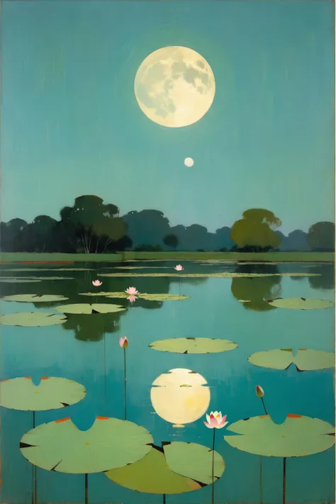 Euan Uglow Style page,<lora:Euan Uglow Style:1>,
Lotus Pond Moonlight,