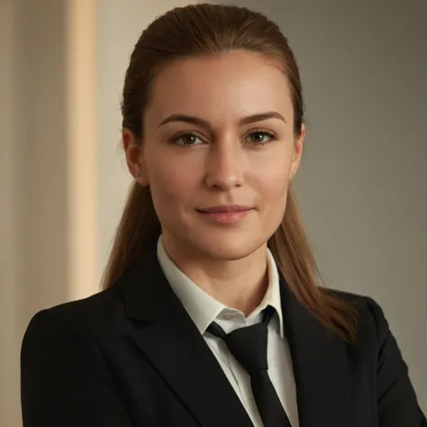 cinematic film still of cinematic film still of <lora:Hyperrealism style:1> sharp detailed,
a woman with a black jacket and a tie,1girl,solo,smile,1boy,closed mouth,male focus,lips,portrait,realistic,bald , realistic, real, photo real, cinematic, dramatic, film look, dramatic light, unreal engine, 3D computer graphics, hdr, Hyperrealism Style, milf, mom, closeup, 45 years old woman, shallow depth of field, vignette, highly detailed, high budget, bokeh, cinemascope, moody, epic, gorgeous, film grain, grainy